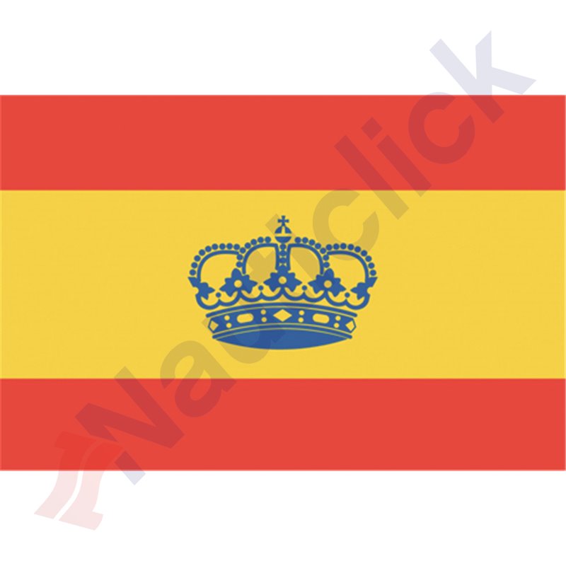 SPAIN FLAG WITH CROWN