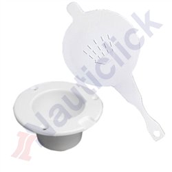 WHITE SHOWER CONTAINER 076356/7
