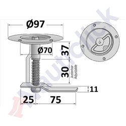 HEAVY DUTY HATCH LATCH