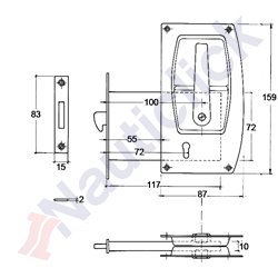 MORTISE LOCK SET