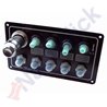4 TOGGLE SWITCH PANEL WITH SS LIGTHER 12V