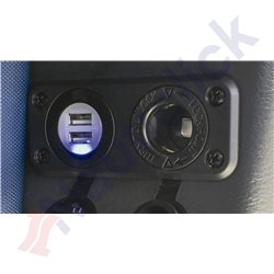 DUAL USB CHARGER AND RECEPTACLE