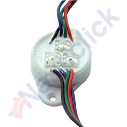 CLUSTER 3 LED ROUND RED-WP