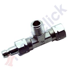 T-CONNECTOR WITH BLEED NIPPLE