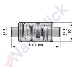 VETUS MUFFLER TYPE DEMPMP MP100