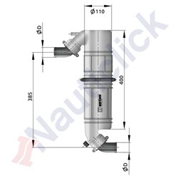 GOOSENECK/MUFFLER VETUS TYPE NLPG 40MM