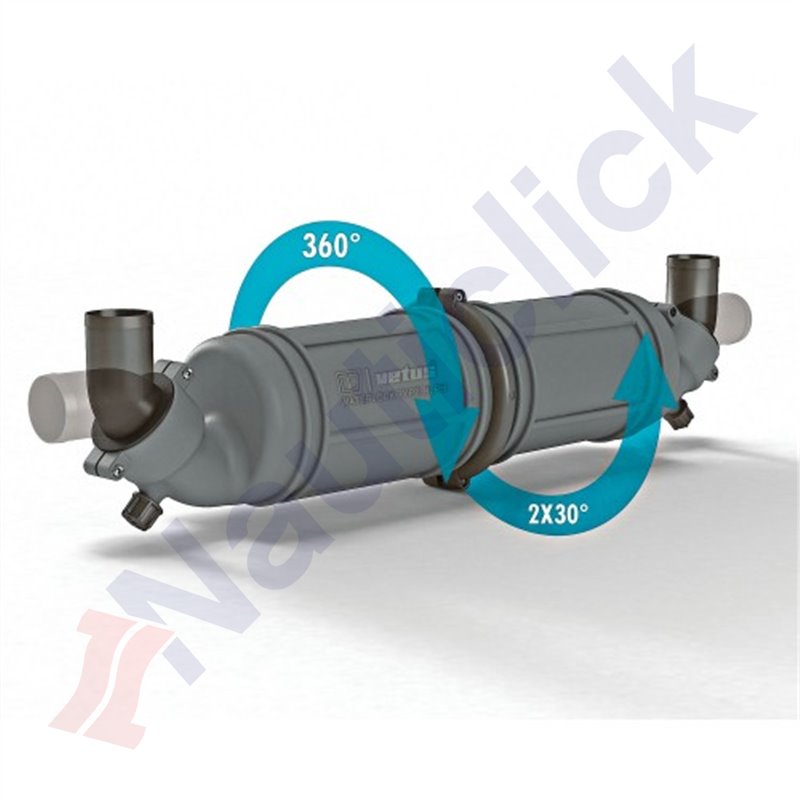 WATERLOCK/MUFFLER VETUS TYPE NLPH HORIZONTAL 40MM