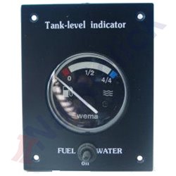 GAUGE FOR TWO TANKS FUEL/WATER