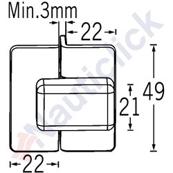 SWIVEL CABINET LATCH