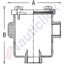 RAW WATER STRAINER 90º