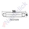 FESTOON BULB 6X36