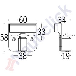 SLAM LATCH WITH HANDLE