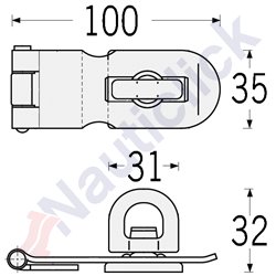 ALDABILLA CON GIRATORIO HEAVY DUTY