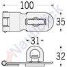 ALDABILLA CON GIRATORIO HEAVY DUTY