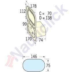 UTILITY OVAL STORAGE HATCH WITH LID