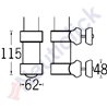 STANCHION MOUNTING FOR Ø38 ANDRATX POLES