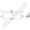 TUBE TRI-PROOF LIGHTS 755MM