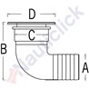 100º DECK DRAIN