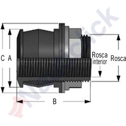 QJ M/F THREADED  PP-NBR