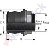 QJ M/F THREADED  PP-NBR