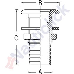 THRU-HULL BARBED