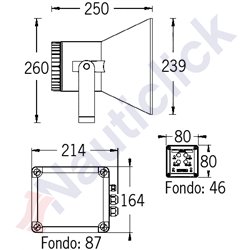 HORN WITH MEGAPHONE EW2-M