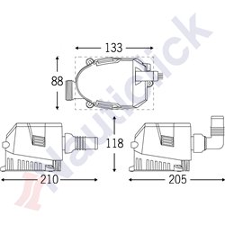 AUTOMATIC BILGE PUMPS SAHARA MK2 DOUBLE OUTLET