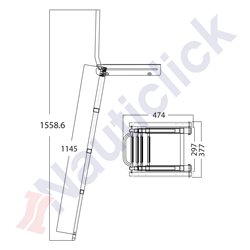 UNDER SWIM PLATFORM TELESCOPIC LADDER