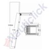UNDER SWIM PLATFORM TELESCOPIC LADDER