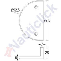 VERTICAL MOUNTING BRACKET X01 SERIES