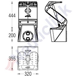 SHARK FIX PLINTH FOR FLEX SHOCK ABSORBER