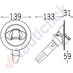 SATURN VERTICAL COLD WATER SHOWER