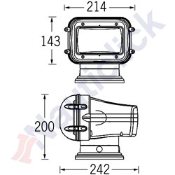 970 REMOTE CONTROL LED SEARCHLIGHT