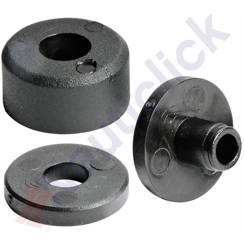 GLASS STOP SPACER BLACK