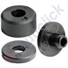 GLASS STOP SPACER BLACK