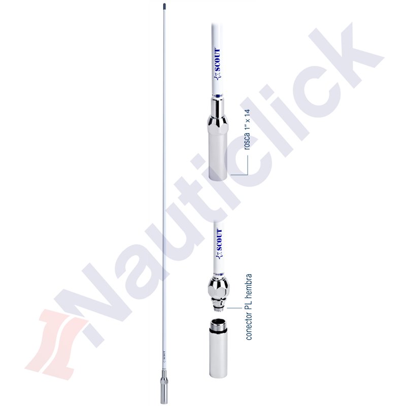 VHF FIBERGLASS ANTENNA SCOUT KS50