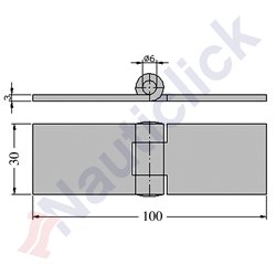 HINGE FOR WELDING 30