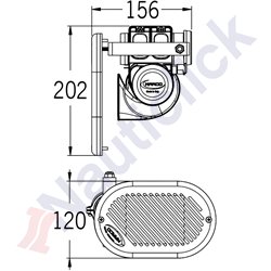 HURRICANE ELECTROPNEUMATIC HORN