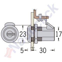 PUSH-TO-CLOSE KEY-LOCKING LATCH