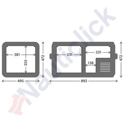 FRIDGE/FREEZER CFX3-75DZ