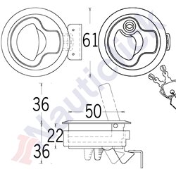 PULL LATCH FLUSH 61