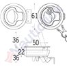 PULL LATCH FLUSH 61