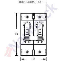 TOGGLE CIRCUIT BREAKER C-SERIES DOUBLE POLE - DC