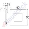 PLATE 2M METAL NICKEL