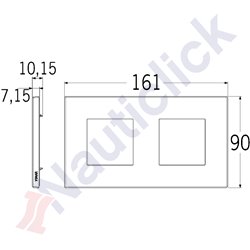 PLATE 4M (2+2) METAL NICKEL