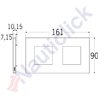 PLATE 4M (2+2) METAL NICKEL