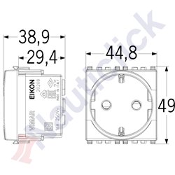 SICURY SOCKET OUTLET 2P+T
