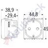 SICURY SOCKET OUTLET 2P+T